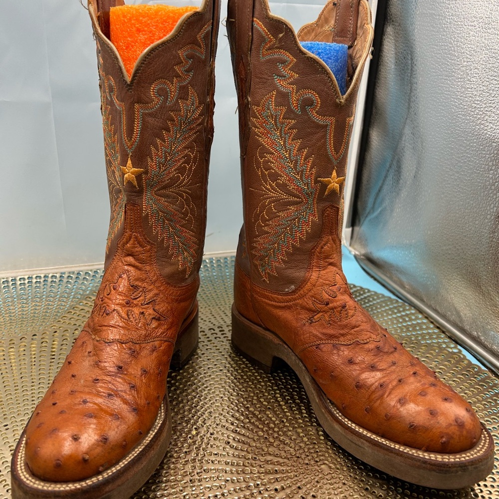 Lucchese 2000 women 6.5 exotic quill cowgirl boots